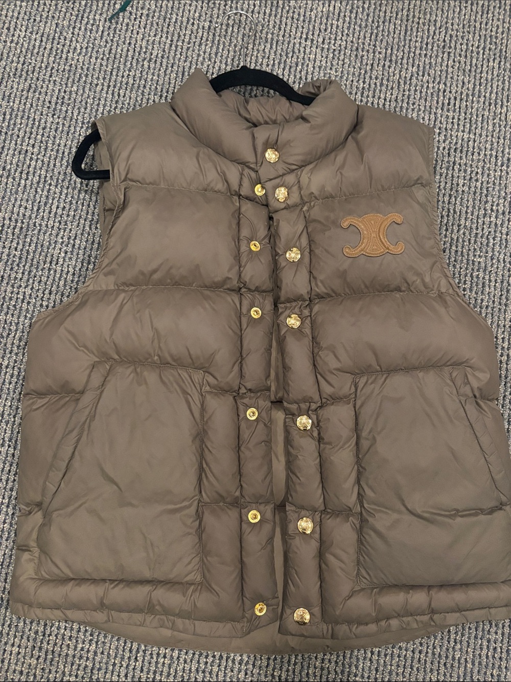 Celine Brown Puffer vest